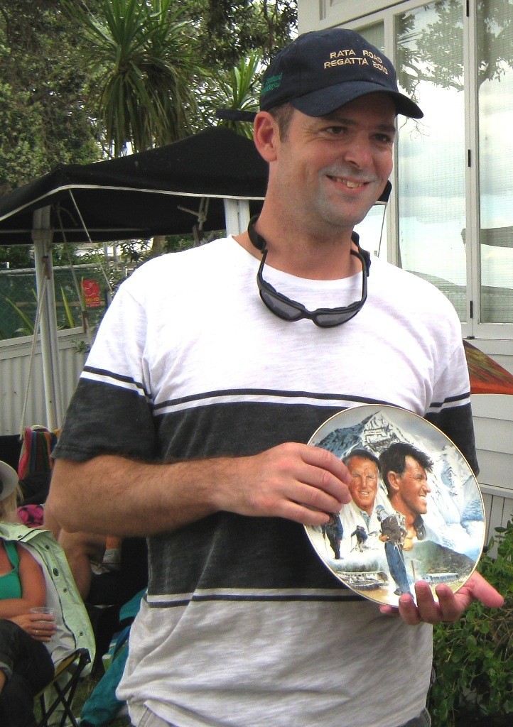 Grand final winner Ed Crook. Rata Road Regatta, Cheltemham Beach, March 2010 © Event Media